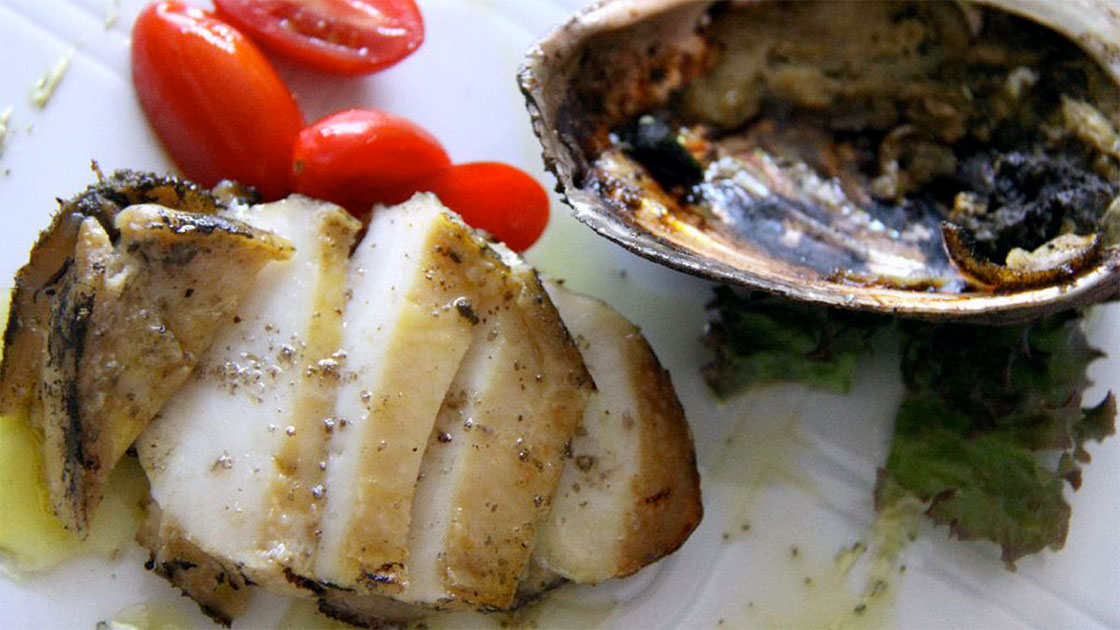 L'abalone, un frutto di mare molto pregiato