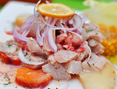 Ceviche peruviano di pesce