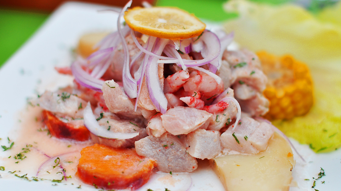 Ceviche peruviano di pesce