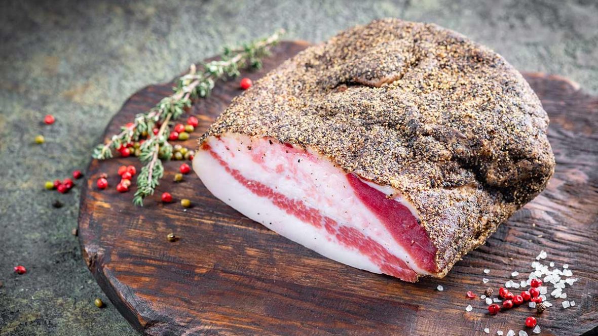 Guanciale stagionato di Montalcino